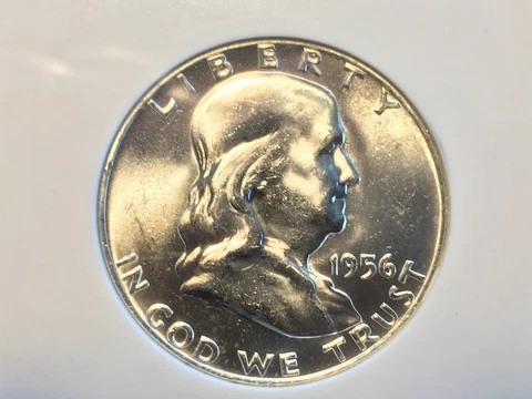 1956 MS64 FBL FRANKLIN HALF Cover