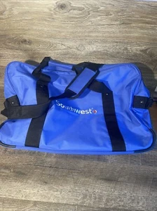 Southwest Airlines Duffel Bag Tote Blue Canvas 23" x 15" x 8" shoulder strap - Picture 1 of 4