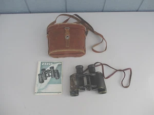 Vintage Carl Zeiss Jena 6 X 26 Binoculars with Case & Manual Rare Magnification - Picture 1 of 17