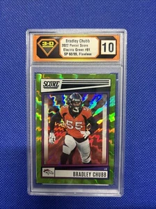2022 Panini Score BRADLEY CHUBB Verde Elettrico #81 60/99 (Grado 3D 10) - Foto 1 di 2