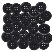 Sexy Sparkles 1 Inch Buttons 25mm Sewing Flatback Button Black 50pcs 