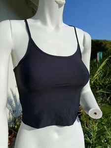 Sport Damen T-Shirt - inkl. eingebauten BH - in schwarz - Gr. XS/S - Bild 1 von 6