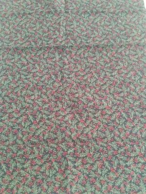 Small Holly Leaves And Berries Cotton Fabric ("Woodland Greetings", Moda) - Image 1 of 4