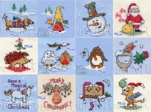 Mouseloft - Christmas Range Mini Cross Stitch Card Kits #2 - 3 OR MORE - 15% OFF - Picture 1 of 30