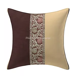 Copricuscino broccato jacquard federe decorative bohémien per arredamento casa - Foto 1 di 5