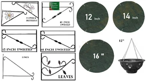 Gartenwandhalterungen & Hängekörbe Jutefutter Gartenarbeit Deko - Bild 1 von 13