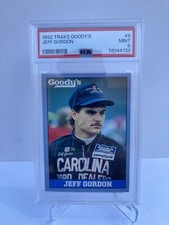 Jeff Gordon 1992 Traks Goody's Invitational Series Rookie Card PSA 9 #9 NASCAR