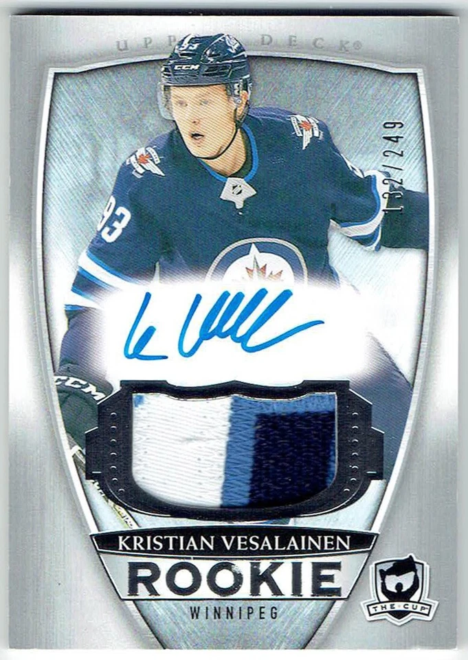 2018-19 Upper Deck The Cup Rookie Patch Auto KRISTIAN VESALAINEN 114 #132/249 3C - Image 1 of 1