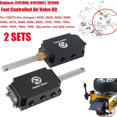 Foot Controlled Air Valve For COATS Tire Changer 181986 81819861 Pedal 8181986 - Image 1 of 4
