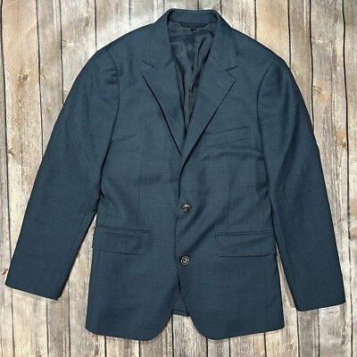 Bonobos Tailored Fit Wool Sport Coat Blazer Mens 36S Blue Two Button Suit Jacket - Imagem 1 de 4