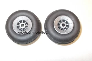 Roues pneumatiques avec jante nylon Ø90mm 2 pièces roues ballon pneus pneumatiques - Photo 1/1