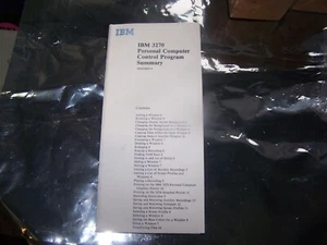 IBM 3270 Personal Computer Control Program Summary Card - Picture 1 of 2