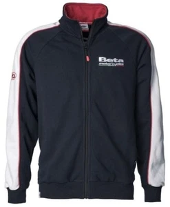 BETA Original Paddock Sweatshirt mit Reissverschluss, Blau-Weiss, XL / 54 - Picture 1 of 1