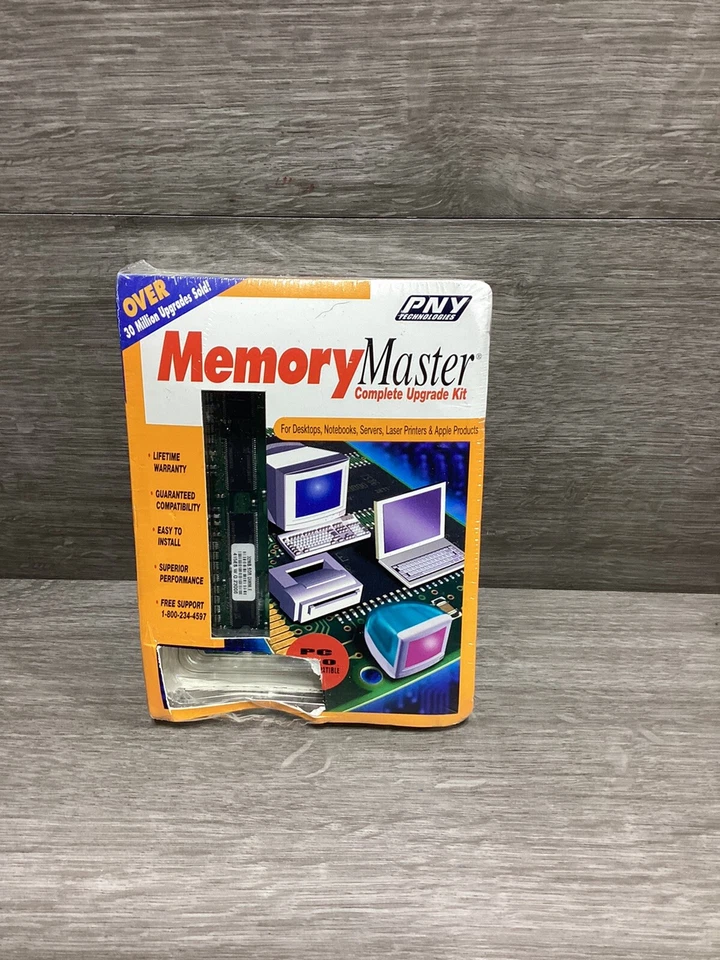PNY Technologies Memory Master Complete Upgrade Kit PC100 Sealed - Image 1 of 4