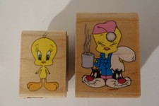 Two Vintage 1994 Looney Tunes Tweety Rubber Stampede Stamps 027-C & A207-D