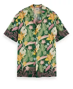 Camisa de campamento estampada SCOTCH & SODA en verde talla múltiple mediana - Imagen 1 de 3