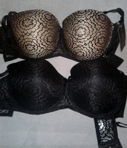 2 B.LUXE 40 D - 5-WEGE Multi wandelbare trägerlose 1 schwarz/1 nude-blk BHs - Bild 1 von 9