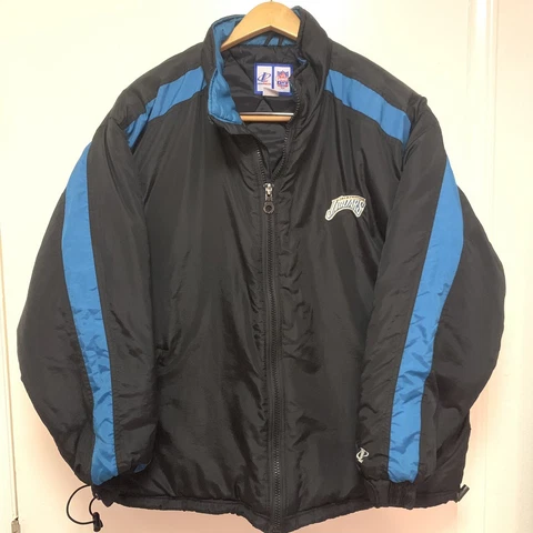 Logo Athletic Vintage 90’s Jacksonville Jaguars NFL Puffer Coat Big Logo Sz XL Cover