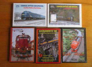 Train Cab Ride USA 5 X DVD SAN LUIS RIO GRANDE ROYAL GORGE SACRAMENTO 99 PHILLY - Picture 1 of 3