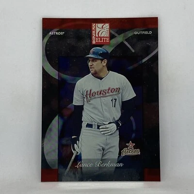 Lance Berkman Sample Insert 2002 Donruss Elite Baseball Card #17 Near Mint - Image 1 of 4
