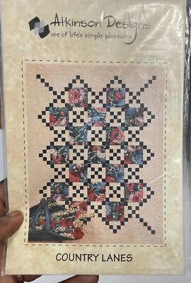 Quilt Pattern Kit Quilting Pattern Country Lanes Lap Blanket Atkinson Designs - Image 1 of 4