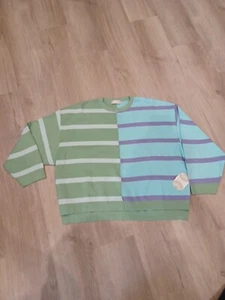 Altar'd State Size Small Multi Color Striped Sweater Long Sleeve Women's NWT - Picture 1 of 6