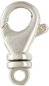 2 unidades. Cierre giratorio de plata de ley, 7,5 x 16,0 mm de JensFindings - Imagen 1 de 1