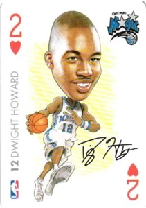 Dwight Howard Orlando Magic 2 of Hearts Playing Card - Picture 1 of 4