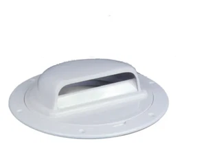 DP-LP-6 Beckson 6" Combination Deck Plate/Low Clamshell Vent - 1-3/4 High Vent - Bild 1 von 2