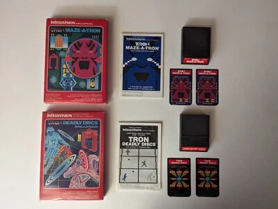 Tron Deadly Discs Maze A Tron International Mattel Intellivision Complete Tested - Image 1 of 4