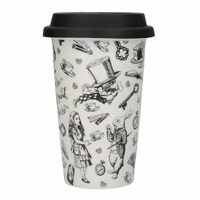 Victoria & Albert Alicia en el País de las Maravillas Taza de Viaje Taza de Cerámica con Tapa de Silicona Foto 1 de 3