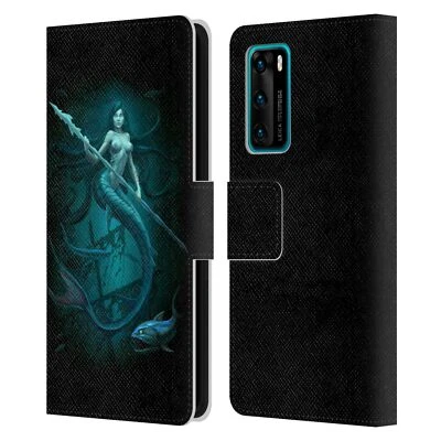 OFFICIAL CHRISTOS KARAPANOS DARK HOURS LEATHER BOOK CASE FOR HUAWEI PHONES - Image 1 of 4