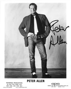 Peter Allen Australian Singer Signed Autograph 8 x 10 Photo PSA DNA j2f1c - Picture 1 of 3