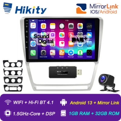 Für Skoda Octavia 2 2007-2013 10.1" Android 15 Autoradio GPS Navi WIFI RDS DAB+ - Bild 1 von 4