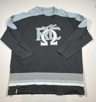 Camiseta deportiva de hockey Rocawear para hombre 5X gris azul edición Ivy League RC LS Foto 1 de 4
