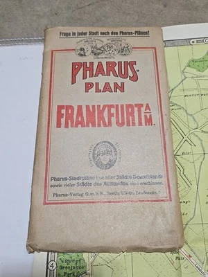 Pharus Plan Historic Map - Frankfurt Germany Vintage Wall Art - Image 1 of 4