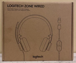 Logitech Zone Wired USB-C Noise Cancelling Headset mit USB-A Adapter - Bild 1 von 3