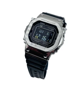 Orologio solare Casio G-Shock GMW-B5000-1JF FULL METAL SERIE 5000 argento nero JPN - Foto 1 di 15