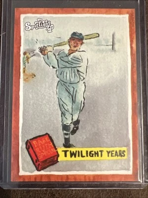 2021 Topps Spotlight 70 II By Andy Friedman Babe Ruth #66 HOF Numbered 29/70! - Image 1 of 4