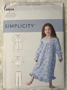Simplicity 9216 Kinder Nachtwäsche (3-8) - Bild 1 von 2