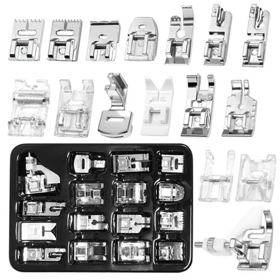 16 Pcs Sewing Machine Presser Feet Set, Sewing Machine Foot Fit for Brother, ... - Изображение 1 из 4
