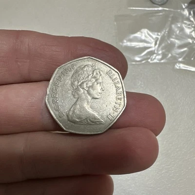 1969 Great Britain 50 New Pence – First-Year Issue – Seated Britannia - Image 1 of 4