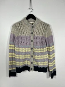 WHITE STUFF WOOL BLEND Cardigan - UK12 - Striped - Great Condition - Women’s - Picture 1 of 5