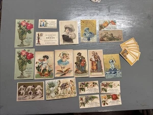 Lot of 20 Victorian Trading Cards Varying Condition. Check Condition. G3 - Picture 1 of 8