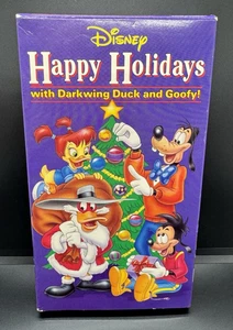 Disney Happy Holidays with Darkwing Duck and Goofy! (VHS, 1993) Goof Troop - Picture 1 of 5