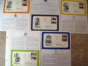 Postal Society 5 FDC's stamps # 2981 WORLD WAR II VICTORY AT LAST  1995 - Picture 1 of 1