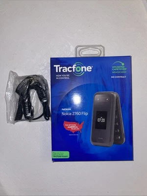 Nokia 2760 Flip 4G Used Cell Phone For Tracfone Kaios 3.1 Prepaid N139DL - Image 1 of 4