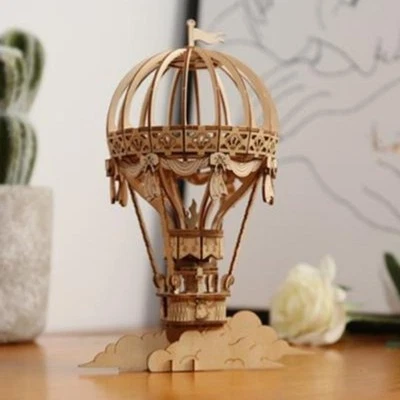 Robotime - Heißluftballon als Holz 3D Puzzle aus Holz |  140 Teile - Bild 1 von 4