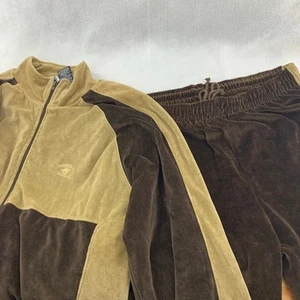 Beverly Hills Polo Club Brown Tracksuit Top and Pants Size Large - Picture 1 of 11
