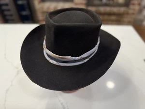 The Gunfighter. Custom Refurbished Distressed Beaver Brand 10X Hat. Sz 7 1/8 - Picture 1 of 17